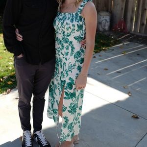 Zara midi dress with slit!